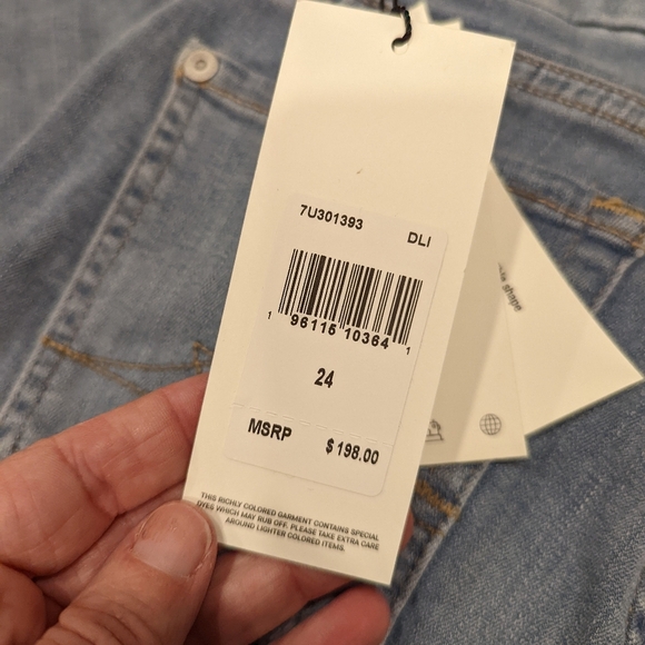 7 for All Mankind slim straight jeans - Picture 8 of 11